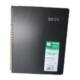 MONTLY PLANNER MEDIUM BLACK