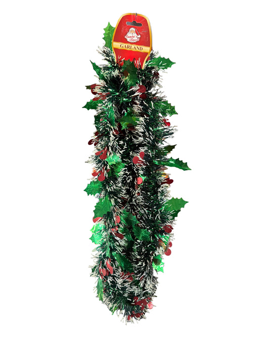 GARLAND BERRY HOLLY LF 6FT GRN TRD