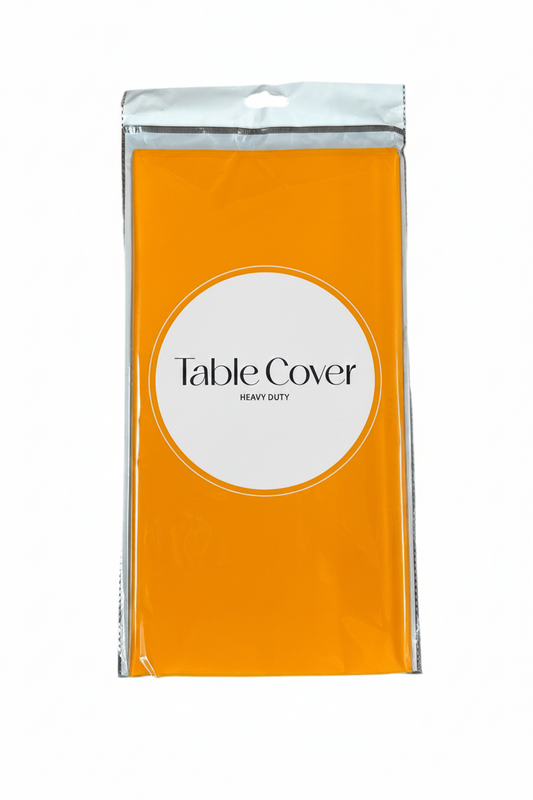RECTANGLE ORANGE TABLE COVER 54X108IN