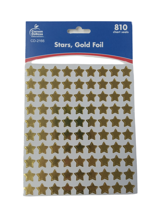 STICKER STARS GOLD 810 STICKERS