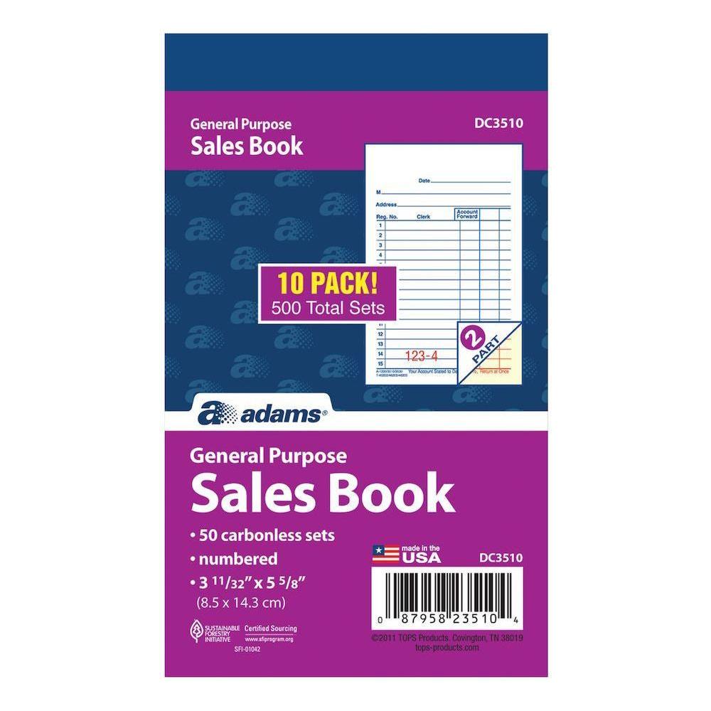 SALES ORDER BOOK NCR 2PT 3" X 5" PQ.10