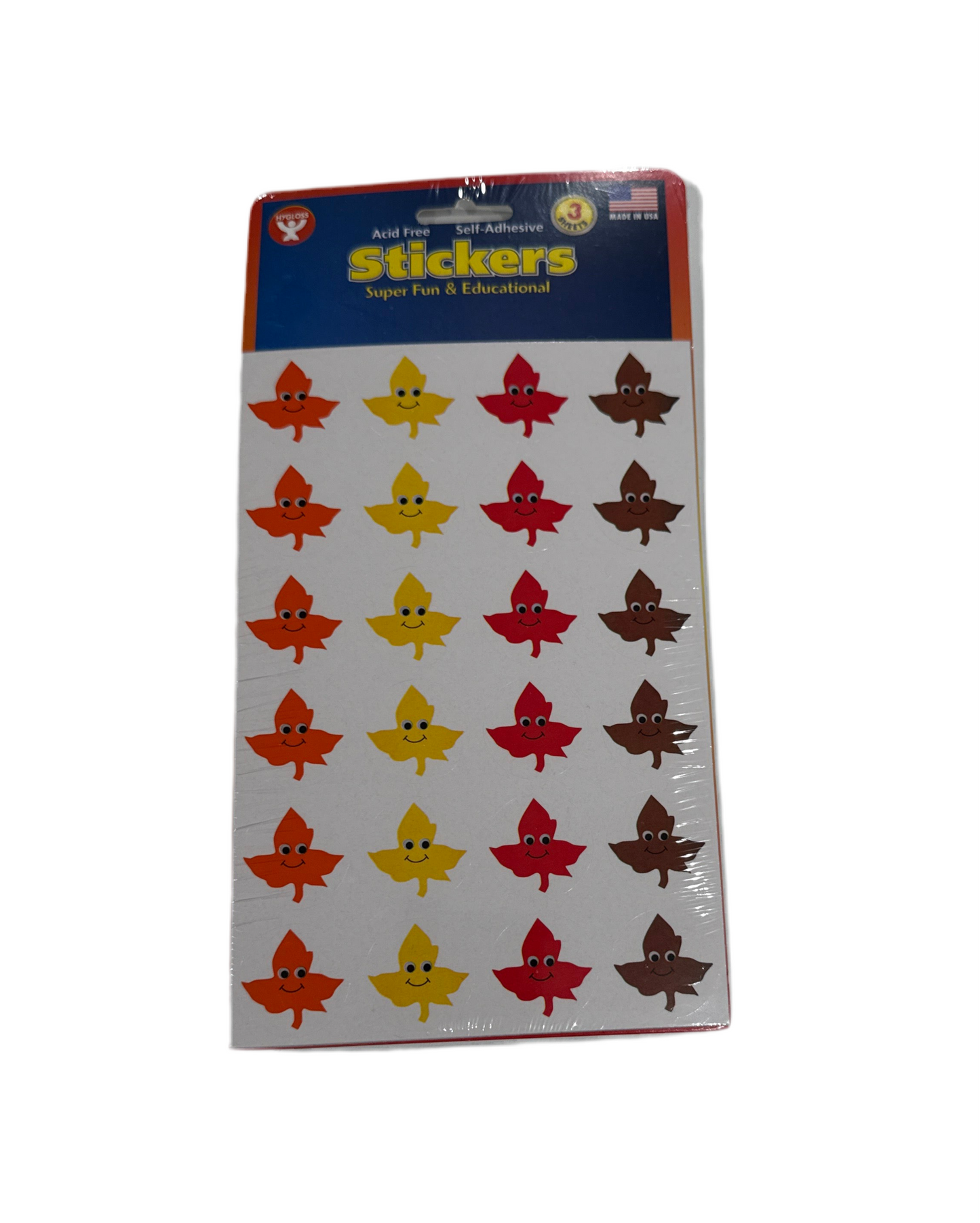 HAPPY LEAVES STICKERS 3 SHEETS