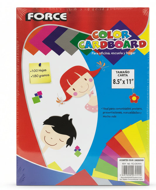 Color Cardboard | Assoted Color | 100pc