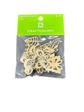 WOOD SHAPES ASSORTED 1.2IN 18 PCS