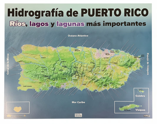 Mapa Hidrográfico de Puerto Rico| Cartel
