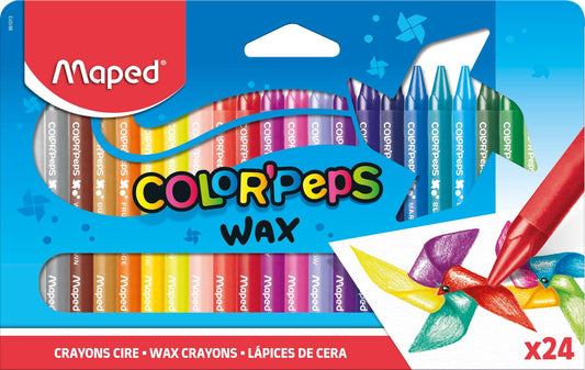 Maped Crayons Triangular Assorted Color PQ.24