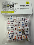 POP! POSSIBILITIES CUBE BEADS ALPHABET 12MM