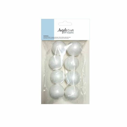 POLYFOAM BALLS 2" 8PCS