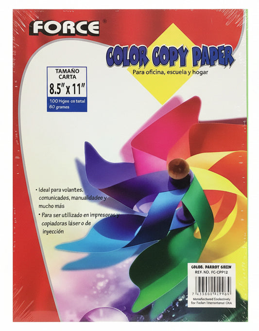 Color Paper Copy Paper | Parrt Green | 100pk