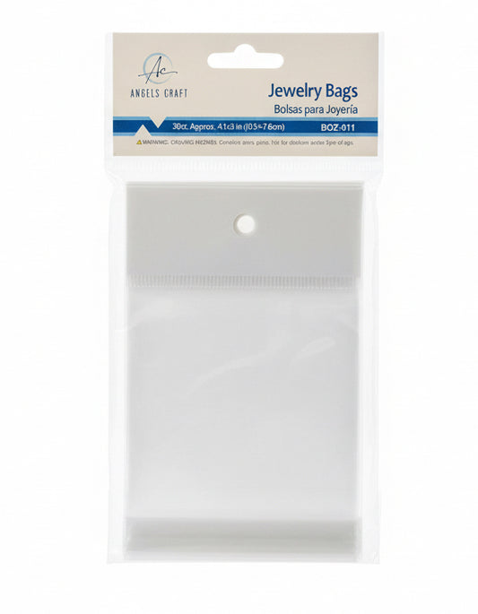 30ct. Jewelry bags 4.1x3in (10.5x7.6cm)