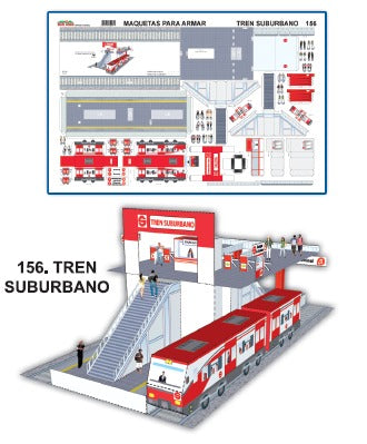 MODELO MAQUETA TREN SUBURBANO