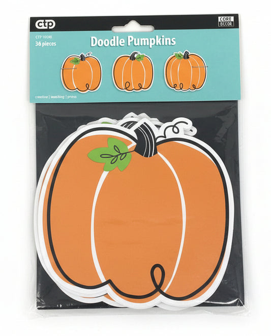 Doodle Pumpkin 6" Designer Cut-Outs