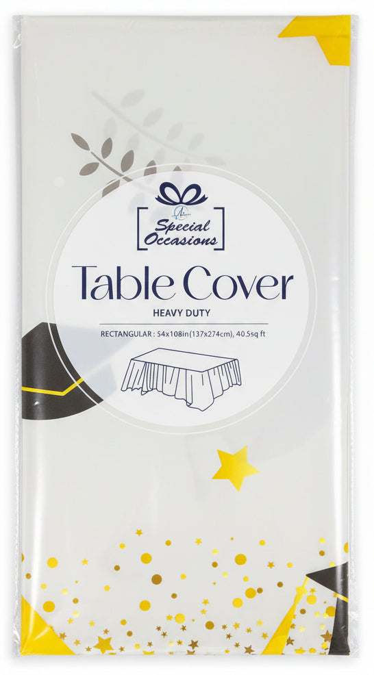 Table Cover | Heavy Duty | Rectangular | Graduación | Congrats | 54X108IN