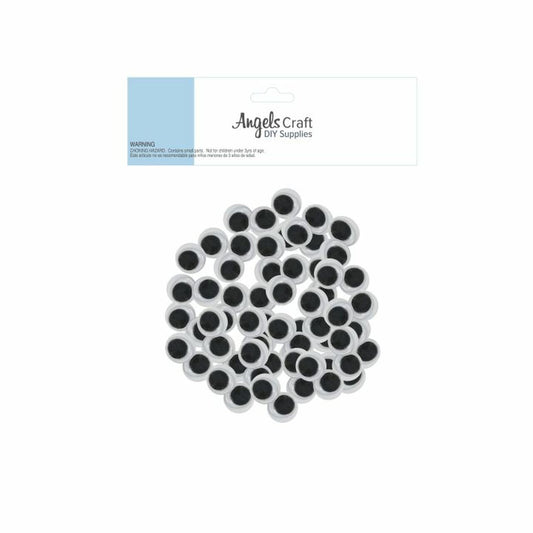 WIGGLE EYES 8MM 100 PC