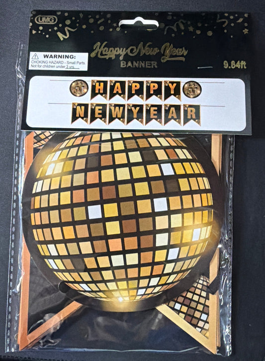 BANNER NEW YEAR 14PC 6.5x5IN 10FT