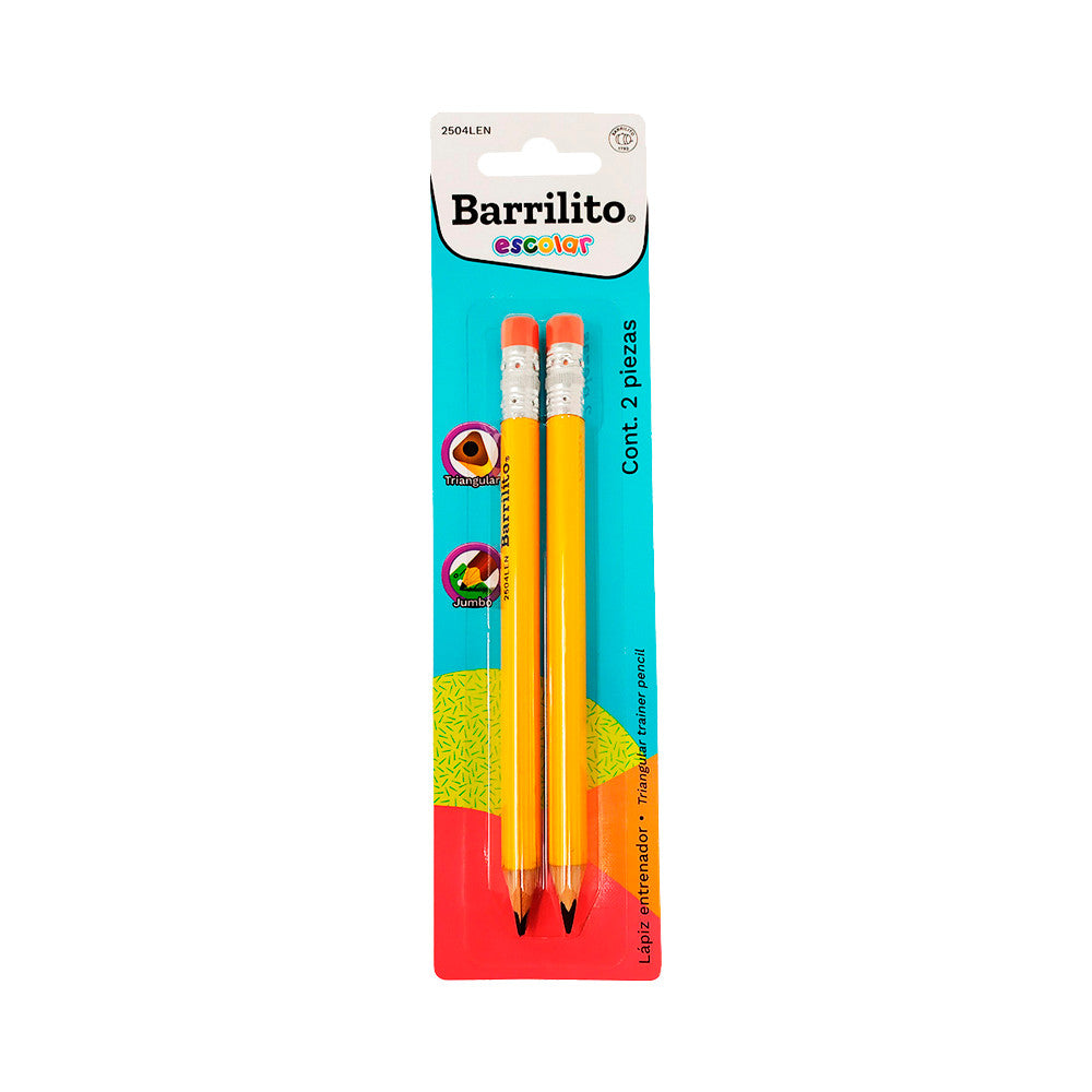 Lapiz Entrenador Triangular Jumbo de Grafito pk/2p