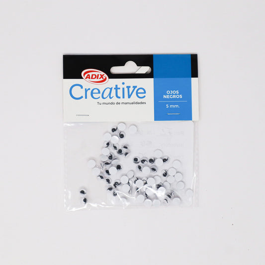 OJOS NEGROS 0.5CM 75 PCS (APROX)