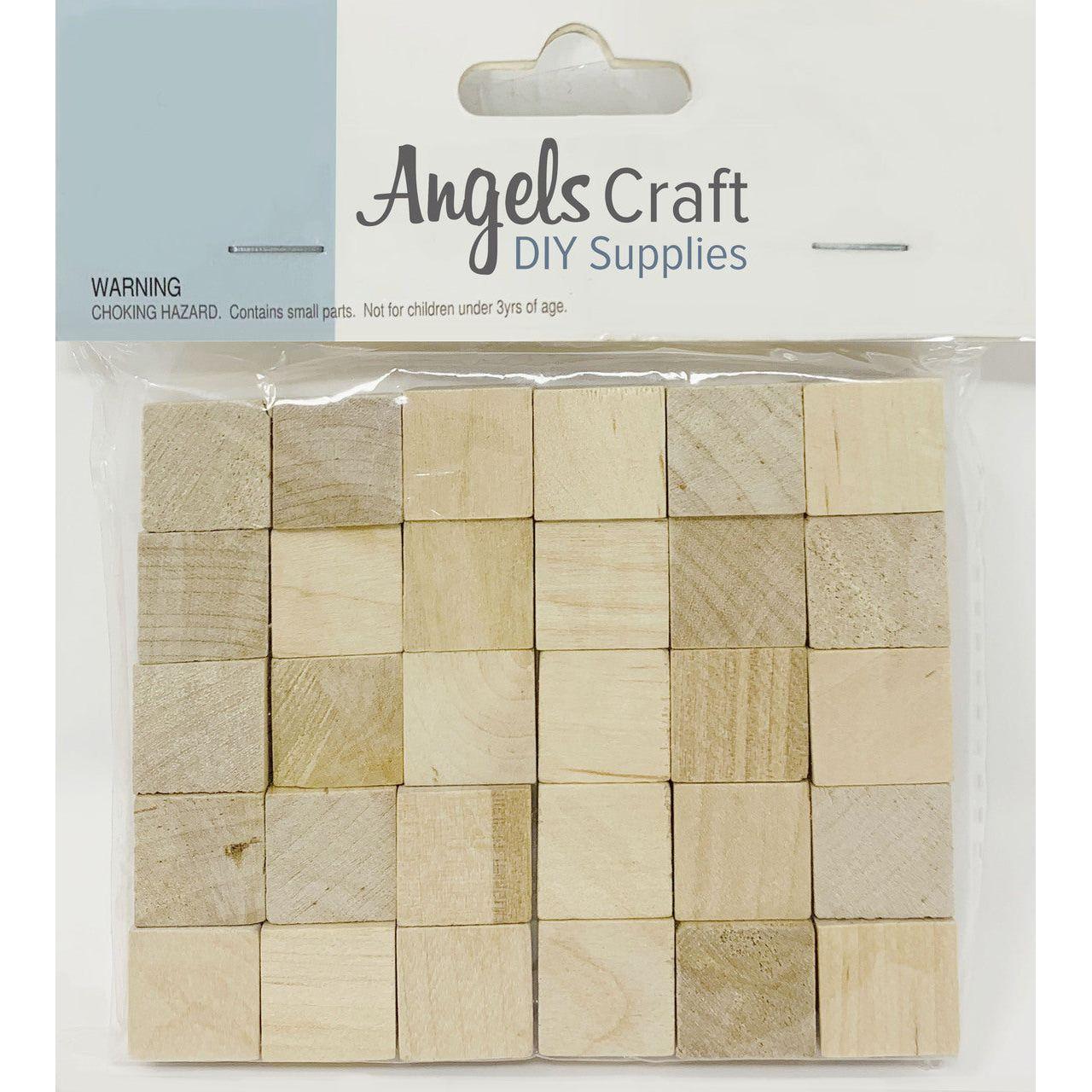WOODEN CUBES 15X15X15MM 30PCS