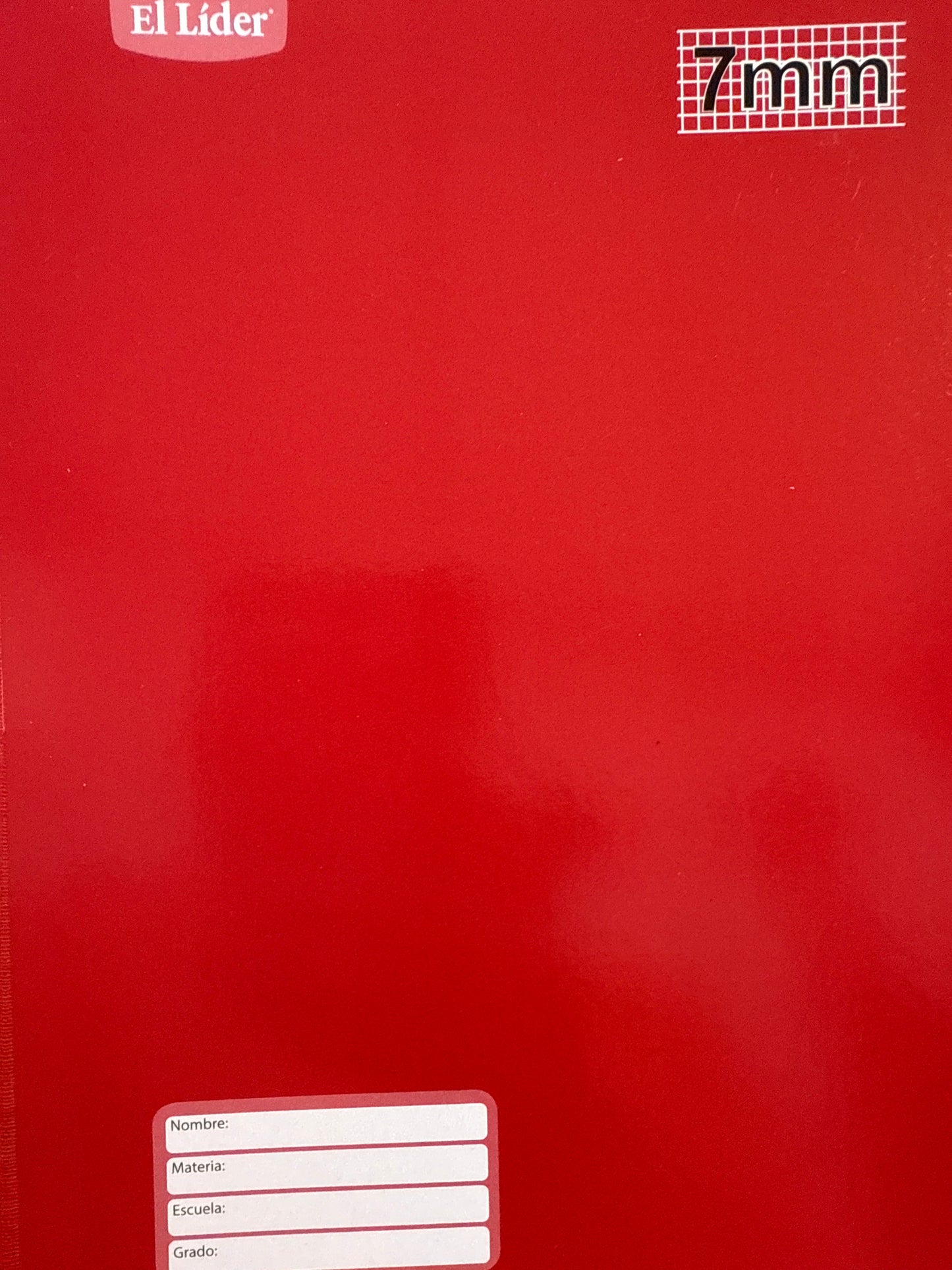 Libreta Cosida Subject Red Quadriculada 7mm