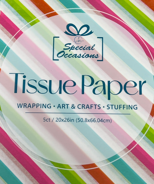 TISSUE PAPER WITH PATTERN MULTI COLOR