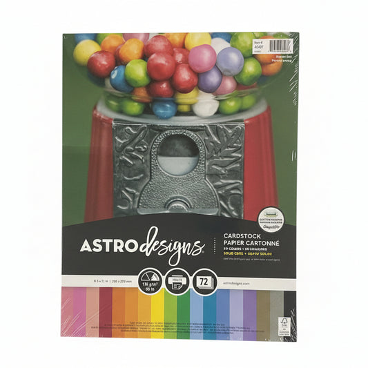 Neon | 8.5" X 11" | Asst Paper | Pqt.72 | Astrobrights | 65lb