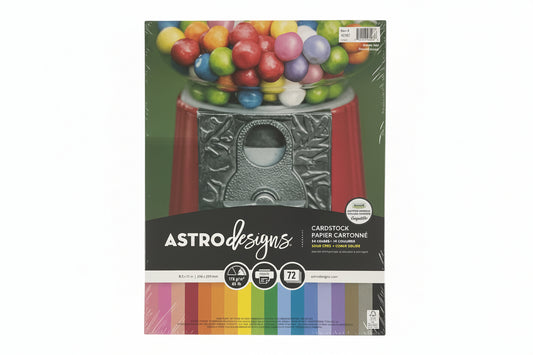 Assorted Colors | 8.5" X 11" | Asst Paper | Pqt.72 | Astrobrights | 65lb – imagen 1 - JA Riollano