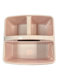 LIGHT PINK PLASTIC STORAGE CADDY