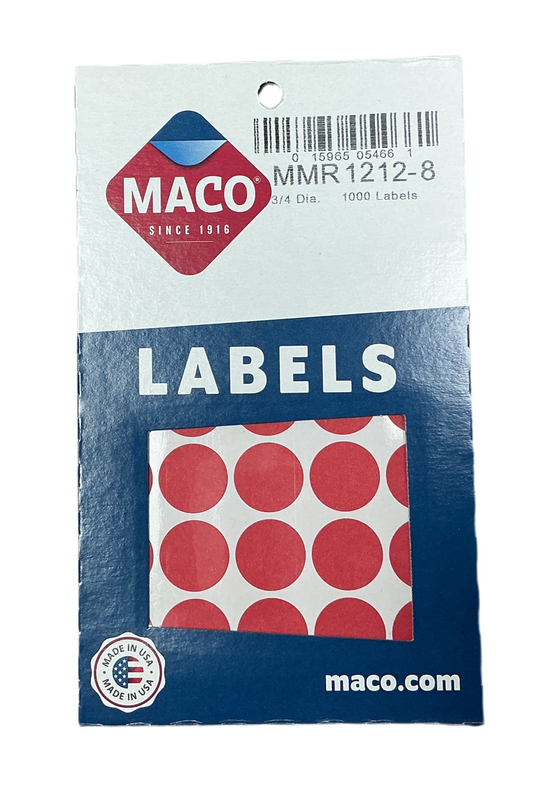 Coding Label 3/4 Red