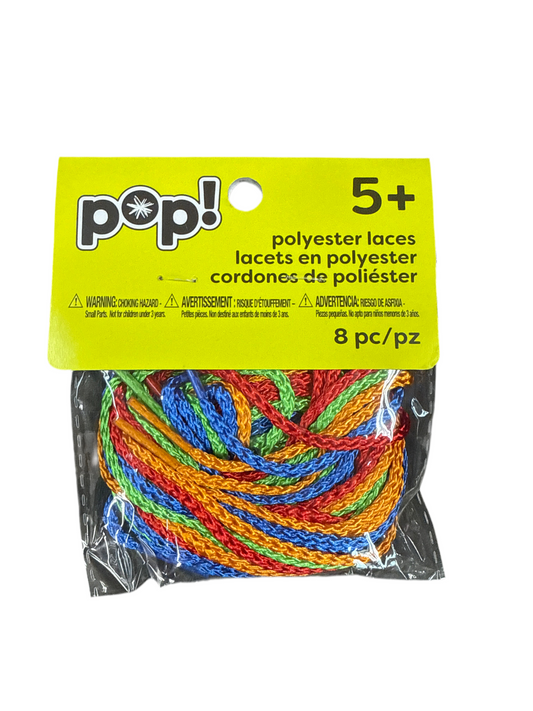 POP! POSSIBILITES NYLON LACES MULTI 46IN 8PK
