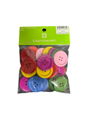 CLOWN BUTTON ASST. COLORS 24 PCS