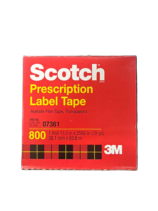 TAPE RECETA 1-1/2" X 72 YD.