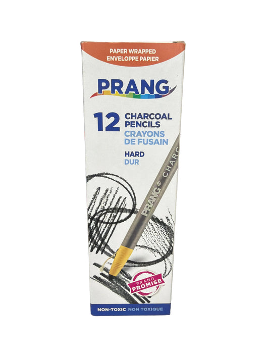 Charcoal Pencils, Hard Paper Wrapped Cj. 12