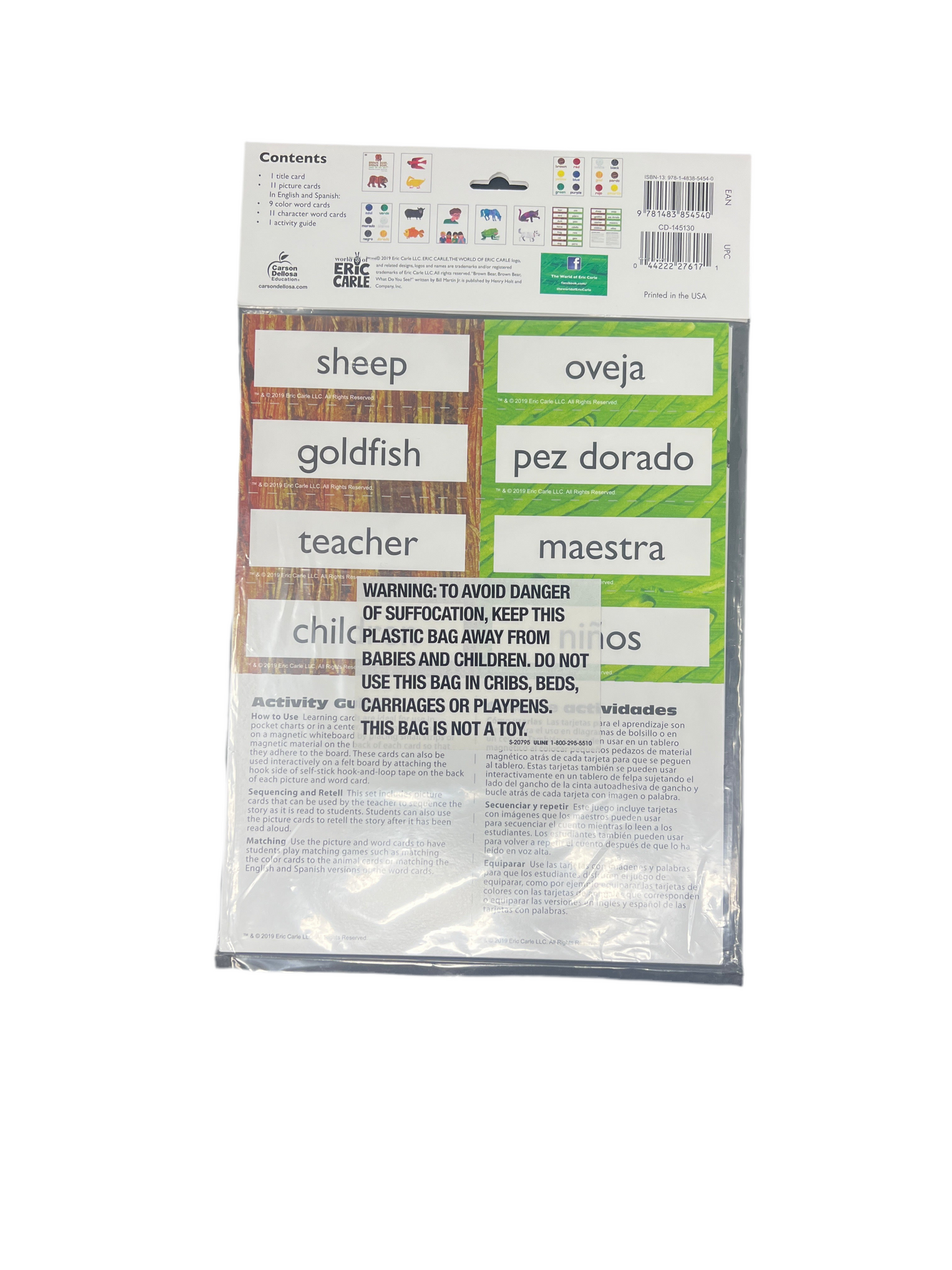 BROWN BEAR, BROWN BEAR, WHAT DO YOU SEE? LEARNING CARDS