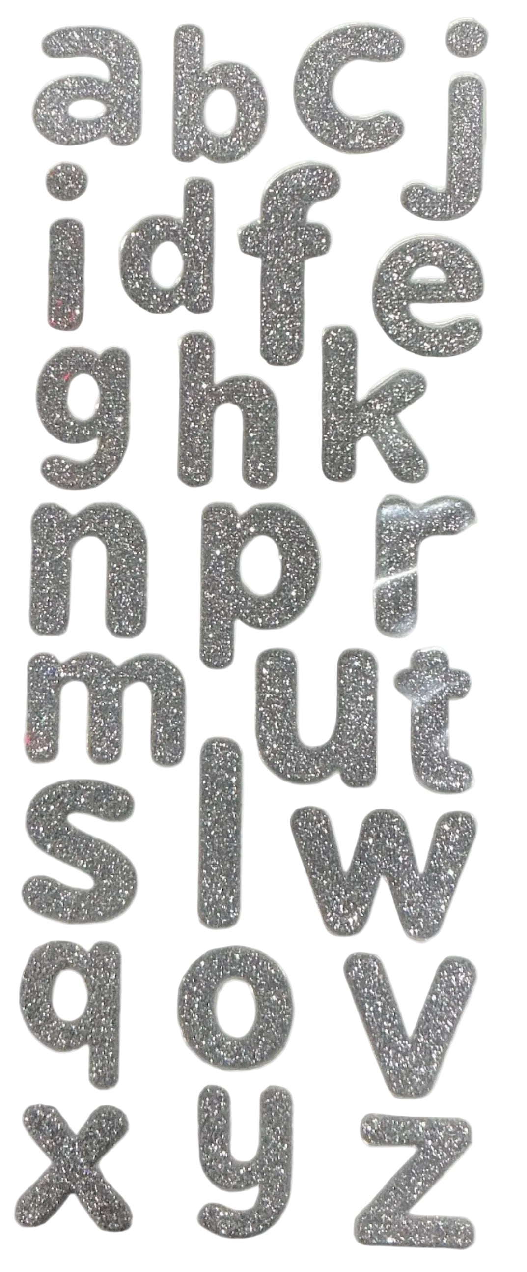 Alphabet Glitter stickers | 26ct