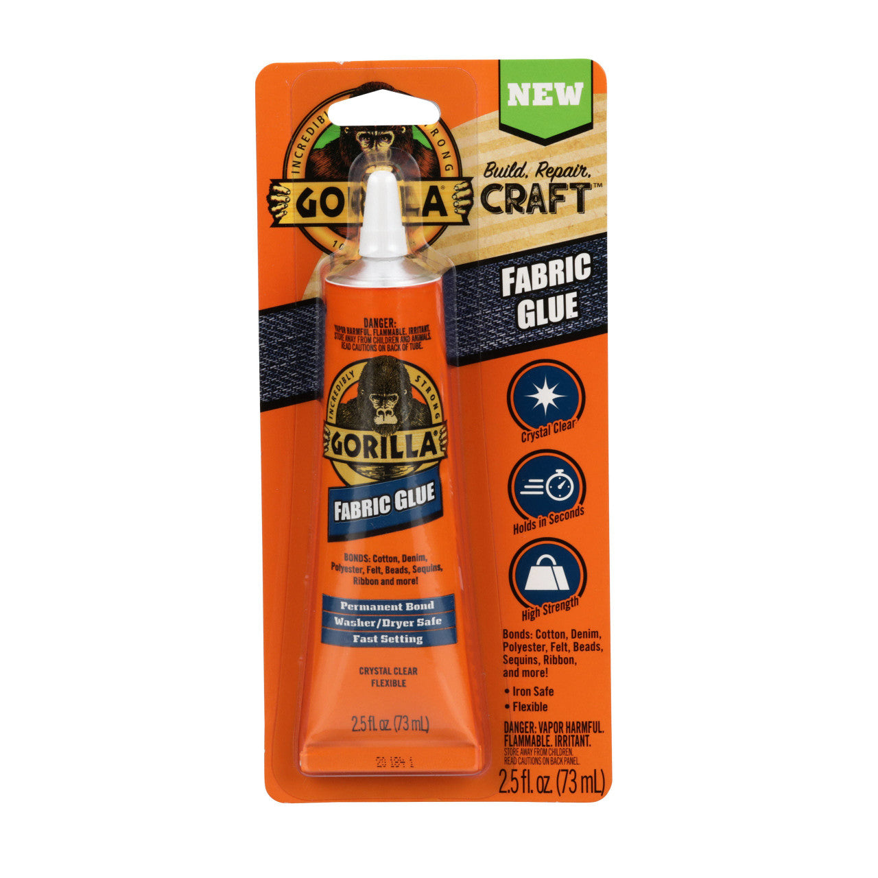 GG Fabric Glue 2.5oz. 3-PDQ
