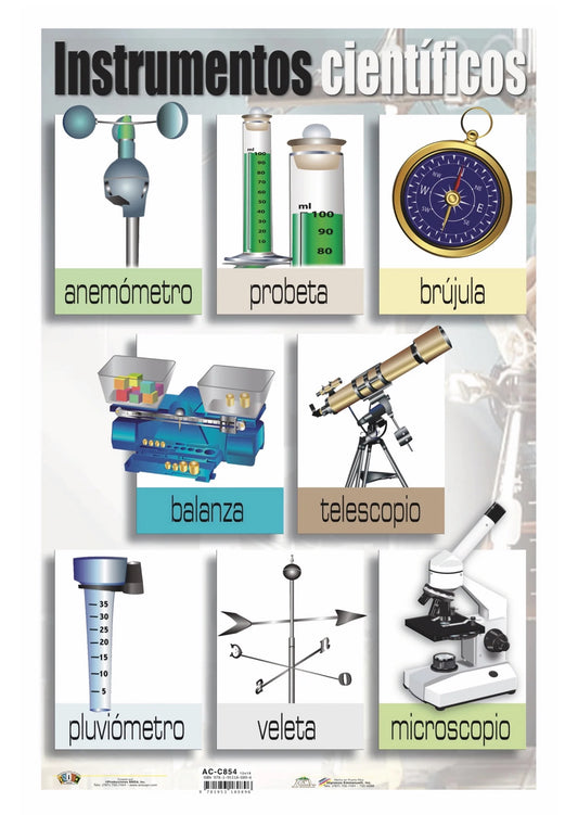 CARTEL INSTRUMENTOS CIENTIFICO