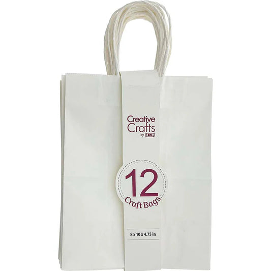 Craft Bag Medium | White | 8x4.75x10in | 12 pc