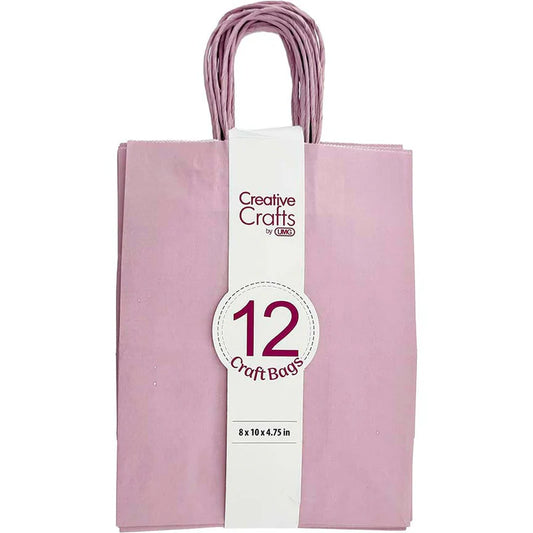 Craft Bag Light Pink Medium | 8x4.75x10in | 12 pc