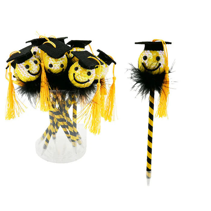 Pen Happy Face | 12 pc | PVC Tube | 9.06in | 23cm