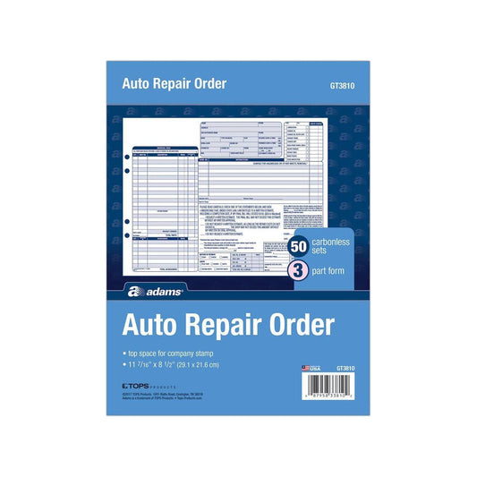 GARAGE REPAIR ORDER 3PT CARBON PQT.50