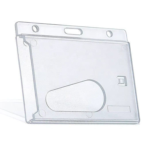 Badge Holder Rigid Hor 3.375" x 2.125" Insert Frosted