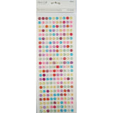 BUBBLE FRAME STONE STICKER ASSORTED COLOR 240 PC