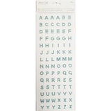 LETTER STONE STICKER BLUE 84 PC