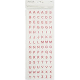 LETTER STONE STICKER PINK 84 PC