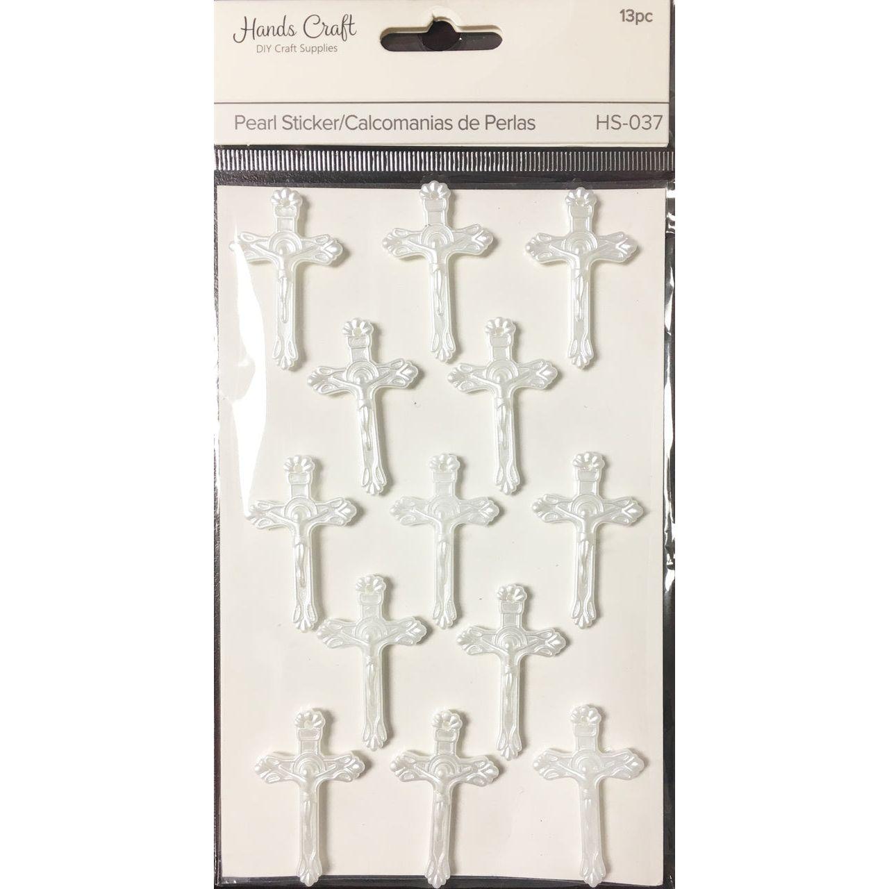 PEARL CROSS STICKERS 13 PC