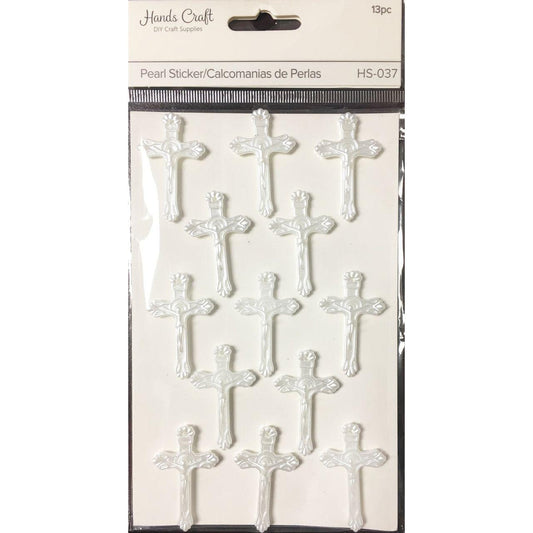 PEARL CROSS STICKERS 13 PC