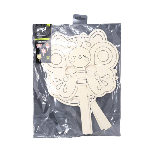 WOOD MASK MAGICAL 4PC