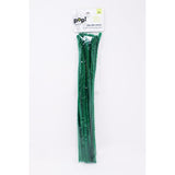 CHENILLE STEMS EMERLD 6MM 25PC
