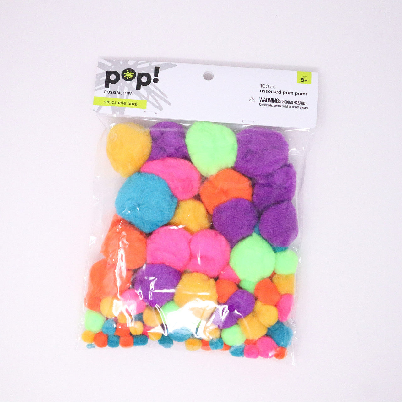 POMS BOLD ASSORTED 100PC