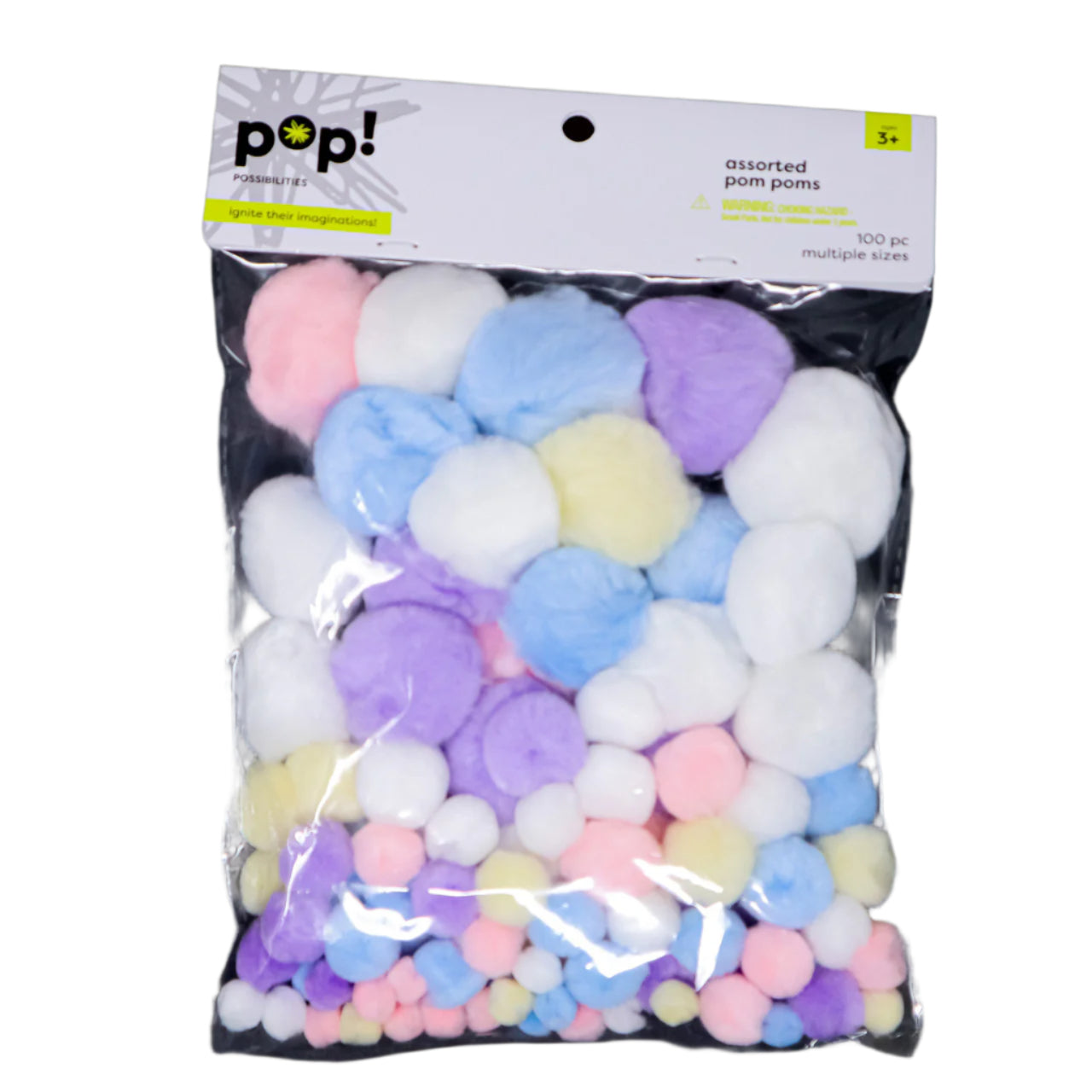 POMS SPRING ASSORTED 100PC